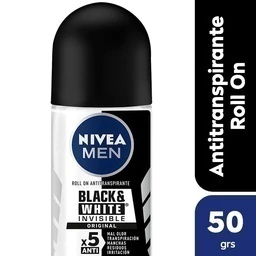 DESODORANTE NIVEA ROLL ON MASC 50 INVISIBLE B&W - comprar online