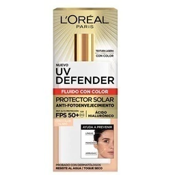 L'OREAL UV DEFENDER FLUIDO CON COLOR FPS 50+ 40G - COLOR CLARO - comprar online