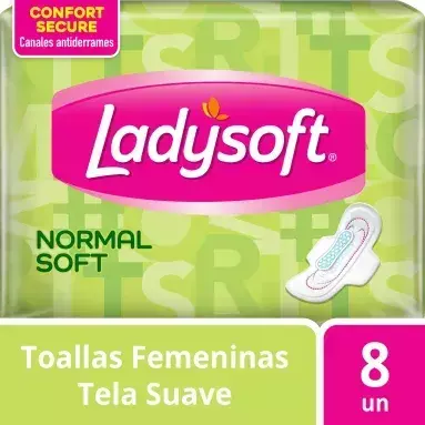 TOALLAS FEMENINAS LADYSOFT NORMAL SOFT SUAVE X8 - comprar online