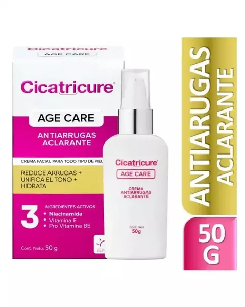 CICATRICURE CREMA AGE CARE ANTIARRUGAS ACLARANTE 50 G - comprar online