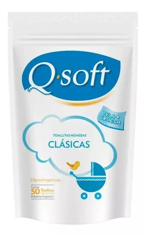 TOALLITAS HUMEDA QSOFT CLASICA S/PARAB 50 - comprar online