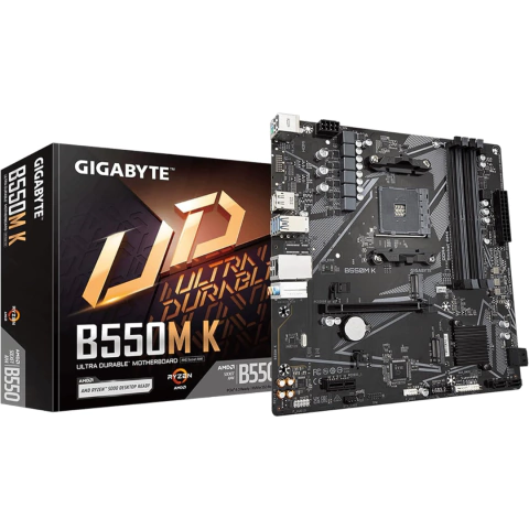 Motherboard GIGABYTE B550M K (Socket AM4 / Micro-ATX) - PCIe 4.0