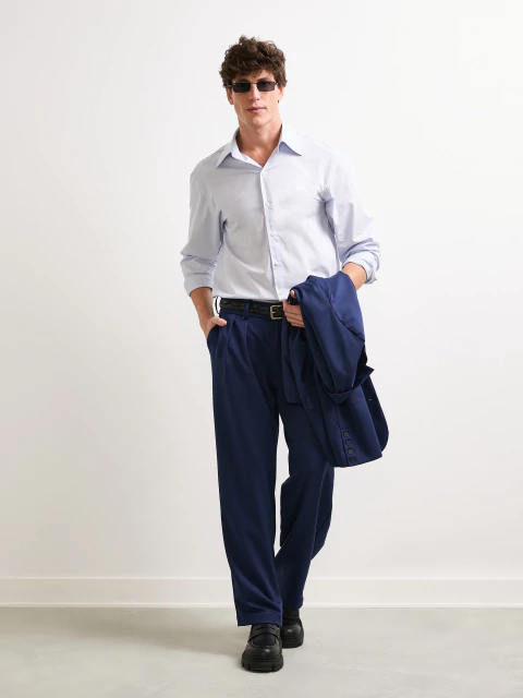 Camisa Sfronto Oversized Boxy - Azul Claro