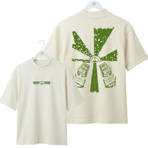 Camisa Oversized Sapucaí Verde e Branco - Carnaval - Fevereiros