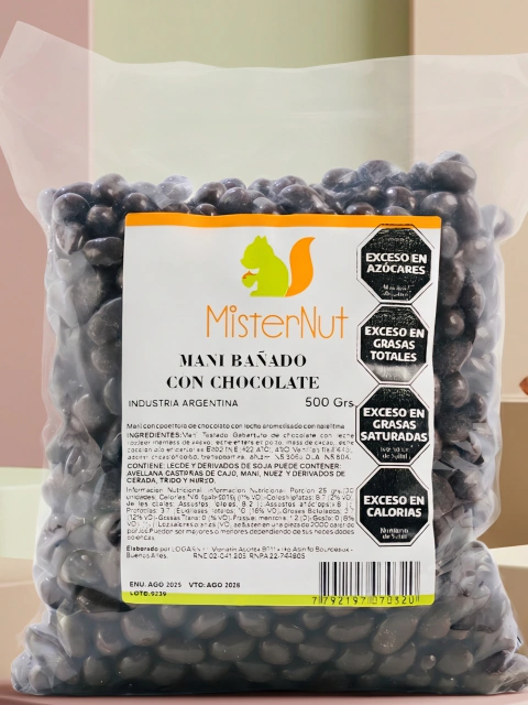 Maní con Chocolate Mister Nut | Snack Premium y Crocante