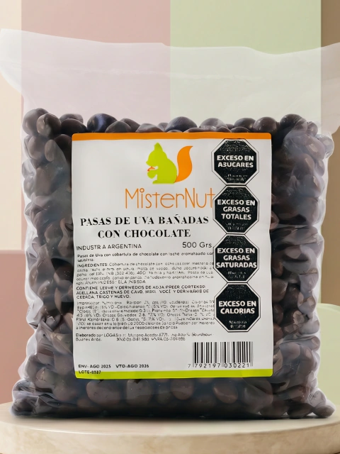 Pasas de Uva con Chocolate Mister Nut | Dulzura Premium