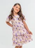 Vestido Bella Flores - Bege - Beatrice Moda Infantil