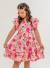 Vestido Beatrice Rosas - Salmão na internet