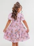 Vestido Duquesa Rosa Florido - comprar online