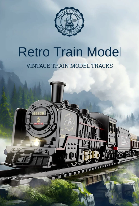 RetroSteam™ – Trem Retrô Elétrico com Trilhos - comprar online