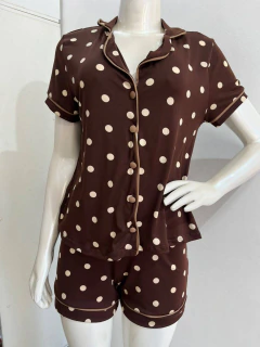 REF. 500 PIJAMA AMERICANO POÁ CHOCOLATE - comprar online
