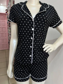REF. 500 PIJAMA AMERICANO POÁ PRETO - comprar online