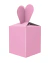 (Pack X12) Caja Dulces Plegable corazón 8.5x8.5x10 cm Surtidas