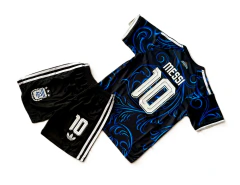 Kit Niño 26/27 Argentina Suplente Negro Messi en internet