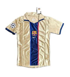Camiseta Retro Barcelona Alternativa Dorada Riquelme 2002/03 - comprar online