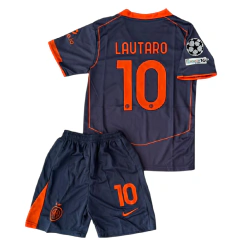 Kit Niño 25/26 Inter suplente negro Lautaro UCL