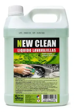 Detergente New Clean Zelnova Lavavajillas Desengrasante 5l