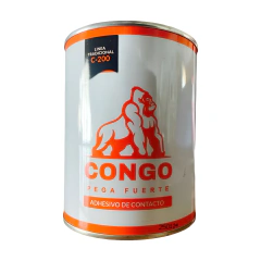 Cemento De Contacto Congo Pega Fuerte C-200 Con Tolueno 750g Color Caramelo