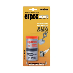 Suprabond Adhesivo Epoxi En Pasta Erpox Acero 105g