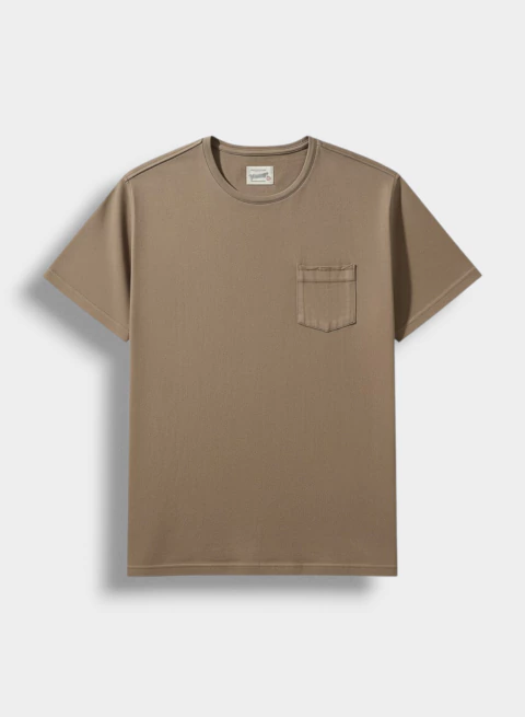 Imagen de REMERA CUELLO U BOLSILLO JERSEY PESADO VINTAGE