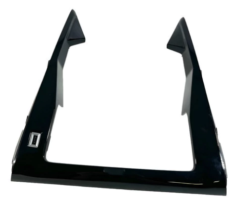 Moldura Black Piano Console Central Peugeot 208 2021-2024 Preto
