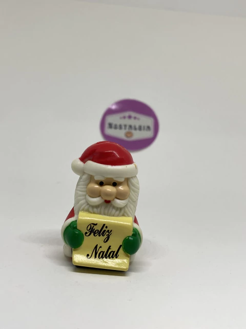 Miniatura Enfeite Natalino Feliz Natal - Bauducco Anos 2000