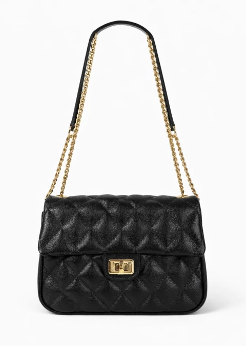 Bolsa Eternità B. em couro - Preta