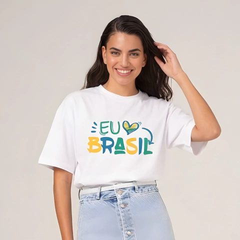 Camiseta Eu Amo Brasil