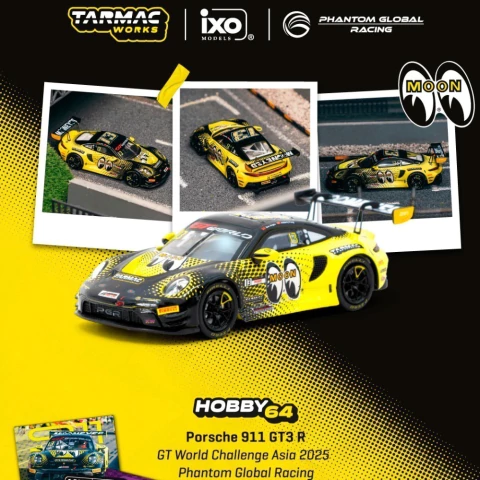 [PRÉ VENDA] Porsche 911 GT3 R GT World Challenge Asia 2025 + Trading Cards Combo Set - R$229,00