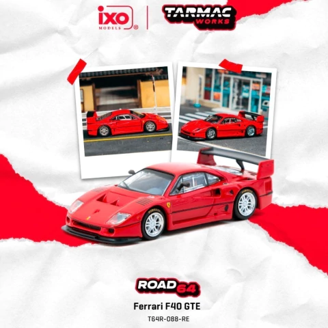 [PRÉ VENDA] Ferrari F40 GTE Red - R$194,00