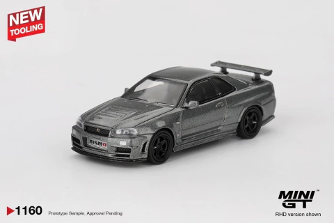 [PRÉ VENDA] #1160 Nissan Skyline GT-R Dark Metal Gray (NISMO BNR34 CRS Version) - R$119,00
