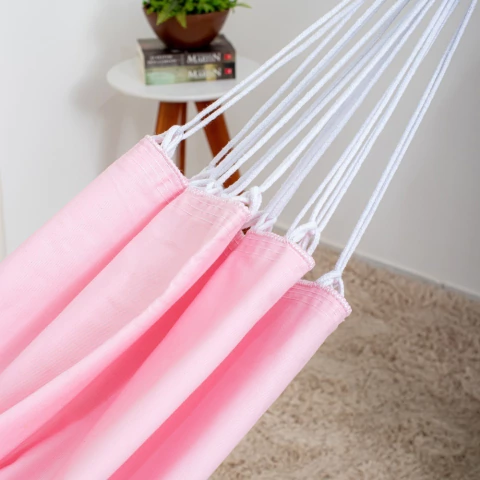 Rede de Dormir Infantil 100% Algodão Rosa Bebe na internet