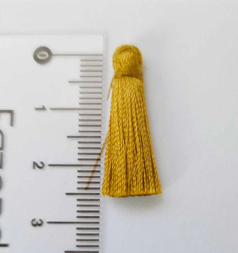 Mini Tassel Dourado Velho 2.8 cm- 01 unidade