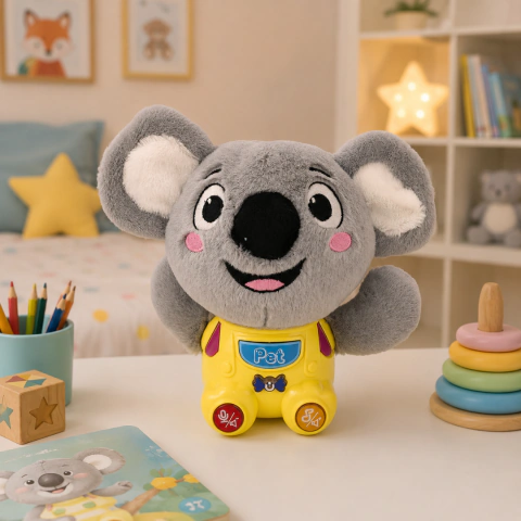 Peluche Koala con luz y sonido a pilas