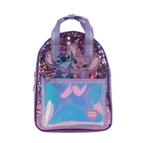 Mochila plastica STITCH Lila