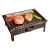 Brasero de Mesa Enlozado Lozafer 25x30 cm Parrilla Portátil - GastroNovo | Bazar y Equipamiento Gastronómico