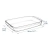 Fuente Rectangular de Vidrio para Horno Ocuisine Ovenware 40x27x7 cm - comprar online