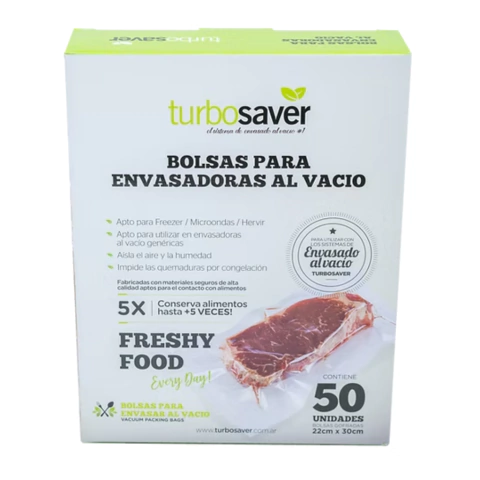 Bolsas Gofradas Black para Envasadora al Vacío 22x30 cm x50 Unidades