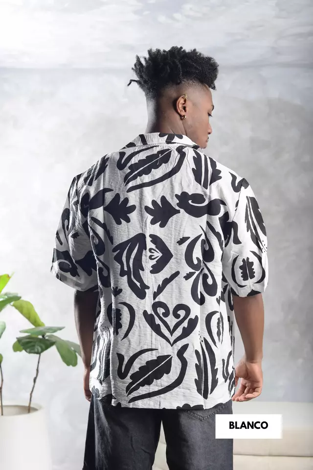 Camisa seda estampada — imagen 8