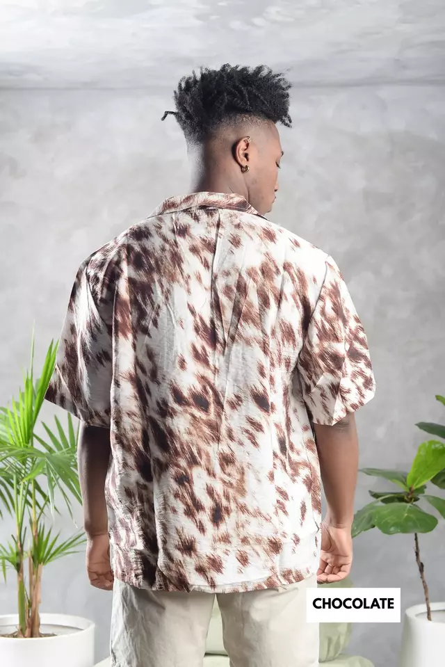 Camisa seda estampada — imagen 11