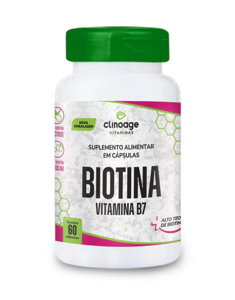 Vitamina B7 Biotina 60 Caps Clinoage