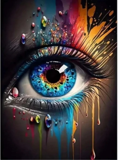 Ojo de colores 40*50
