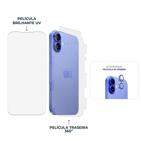 Combo Envelopamento Azul iPhone 16 na internet