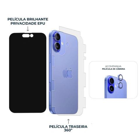 Combo Envelopamento Azul iPhone 16