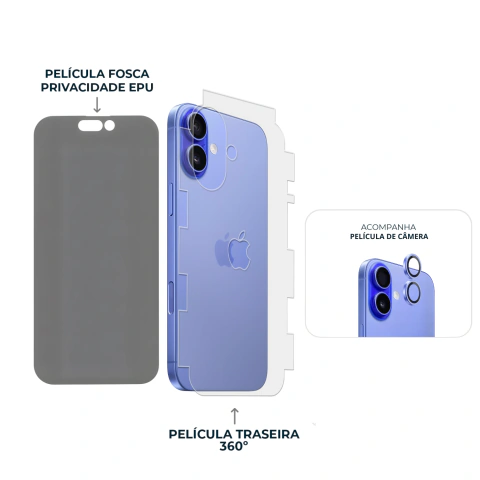 Combo Envelopamento Azul iPhone 16 na internet