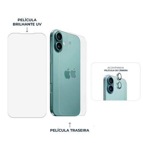 Combo Envelopamento Verde iPhone 16 - comprar online