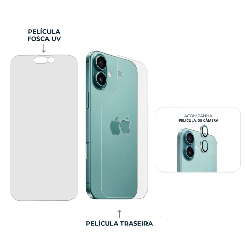 Combo Envelopamento Verde iPhone 16 - Phone Store Shop