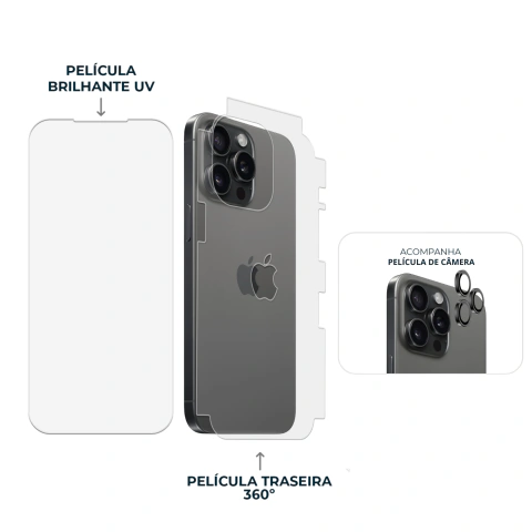 Combo Envelopamento Preto iPhone 15 Pro Max na internet