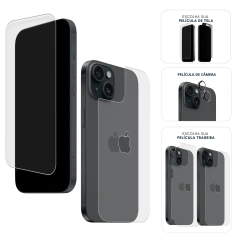 Combo Envelopamento Preto iPhone 15