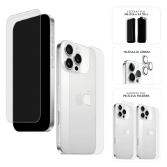 Combo Envelopamento Branco iPhone 16 Pro